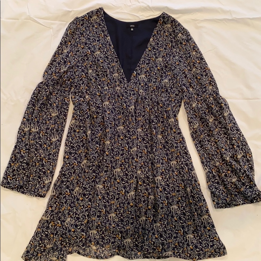 long bell sleeve boho style dress